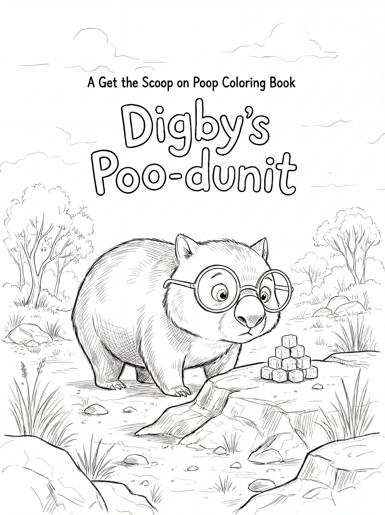 Digby's Poo-dunit Coloring Book