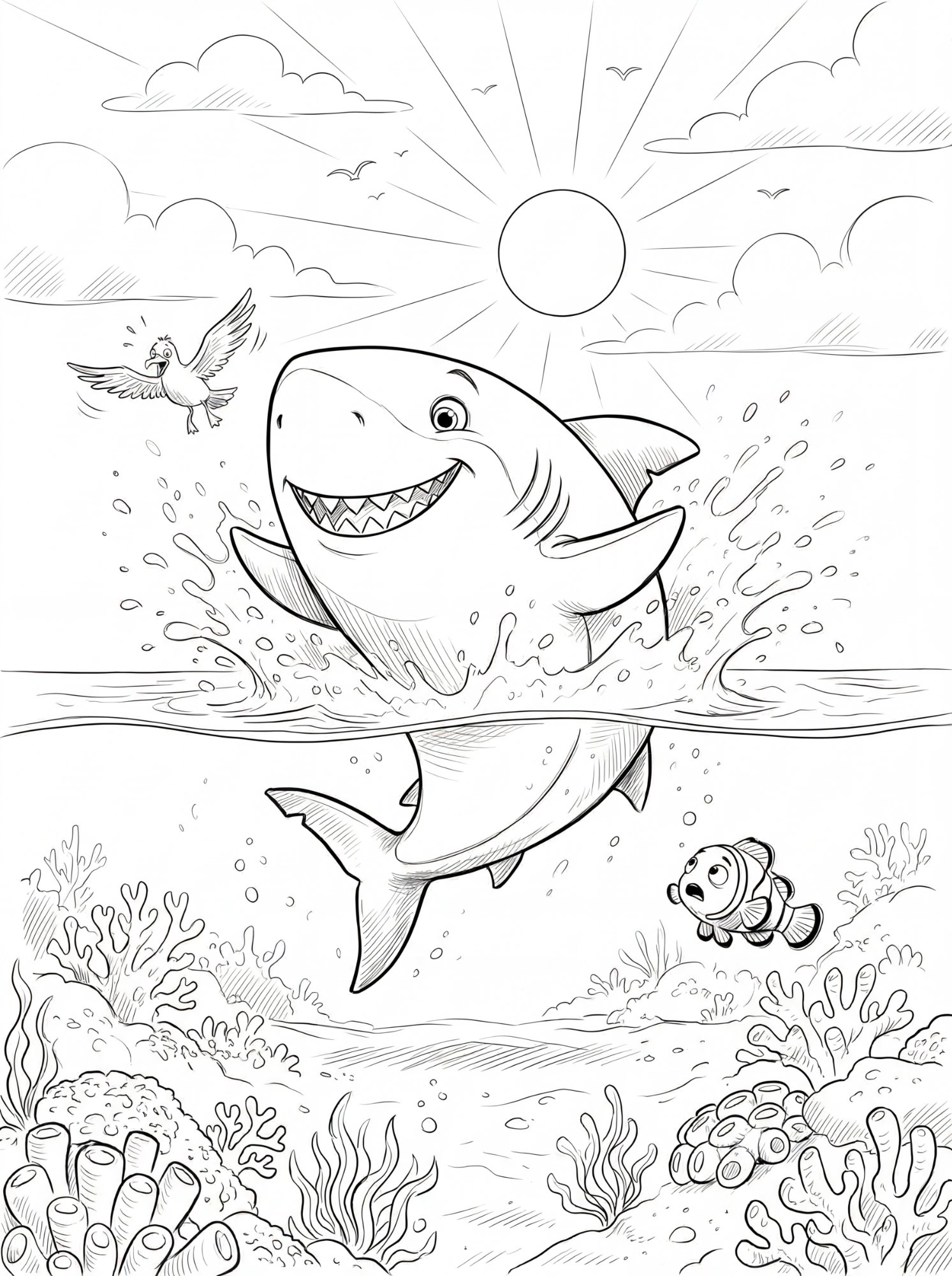 Free Sammy coloring page preview