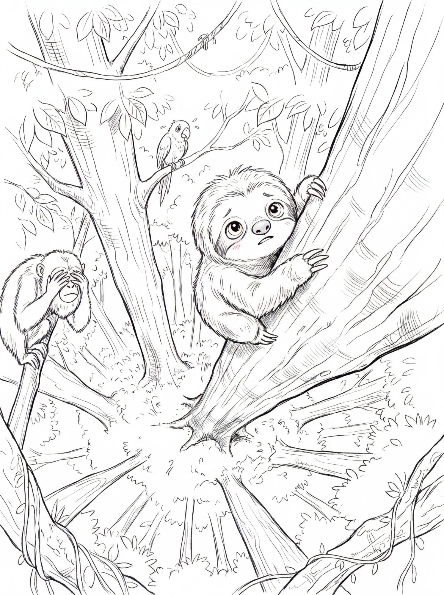 Free Suki coloring page preview